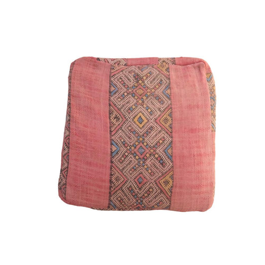 Vintage moroccan poufe, floor cushion cover