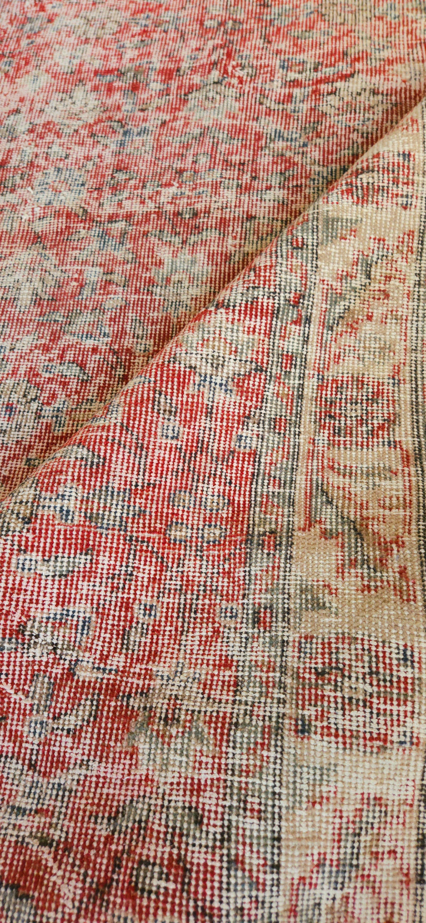 Red Botanical Vintage Rug