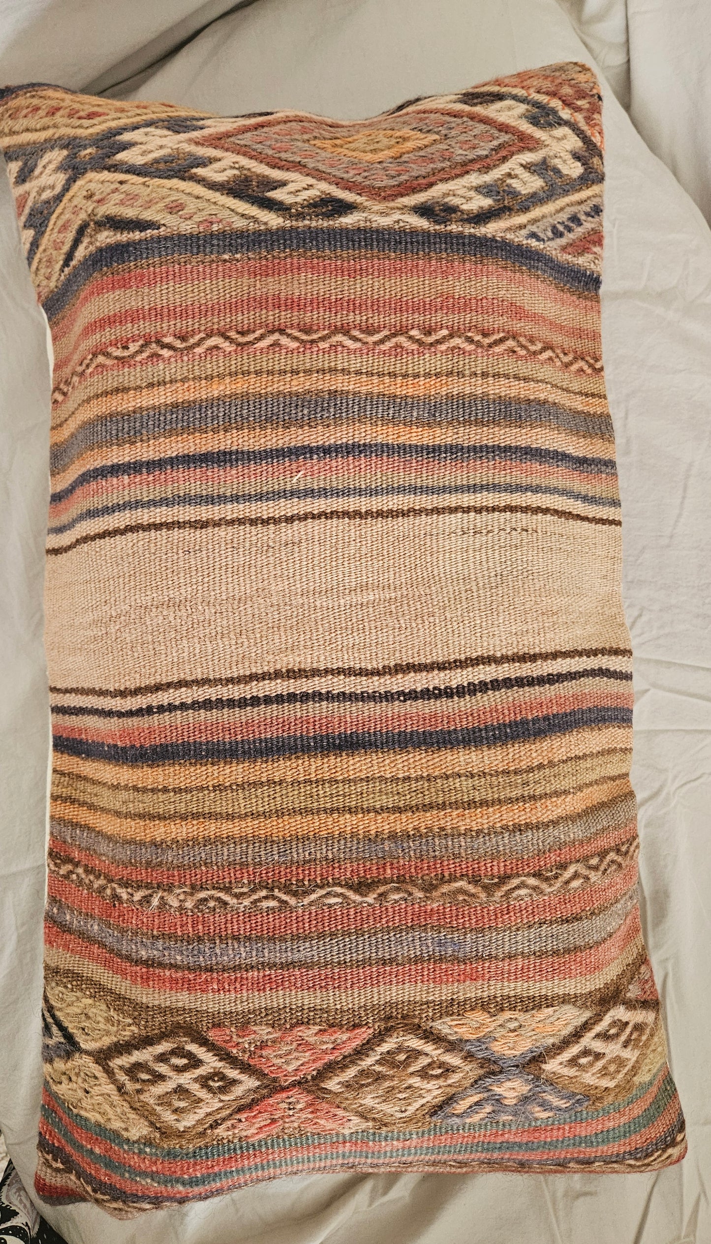 Vintage Kilim Lumbar Cushion Cover