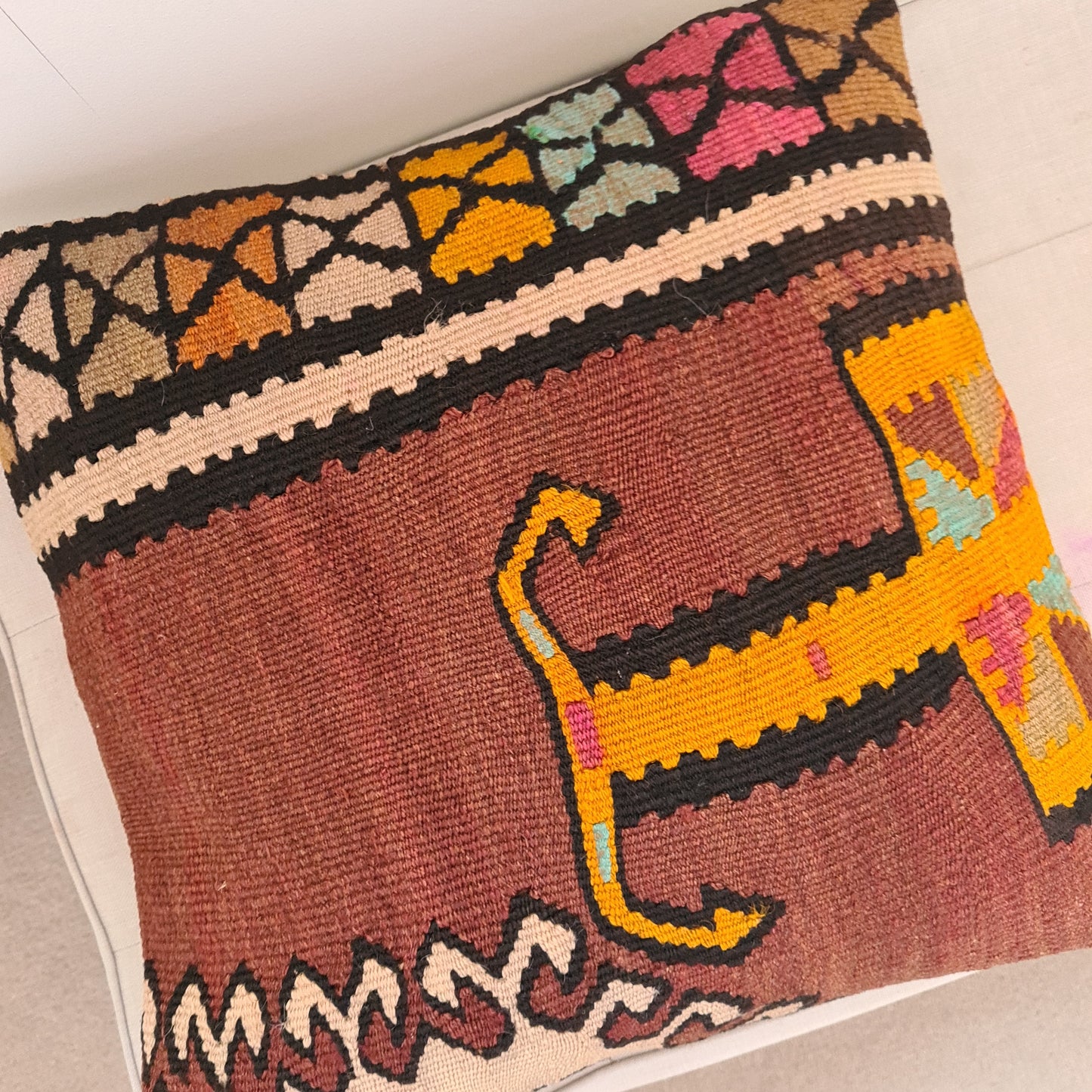 Tribal kilim cushion cover