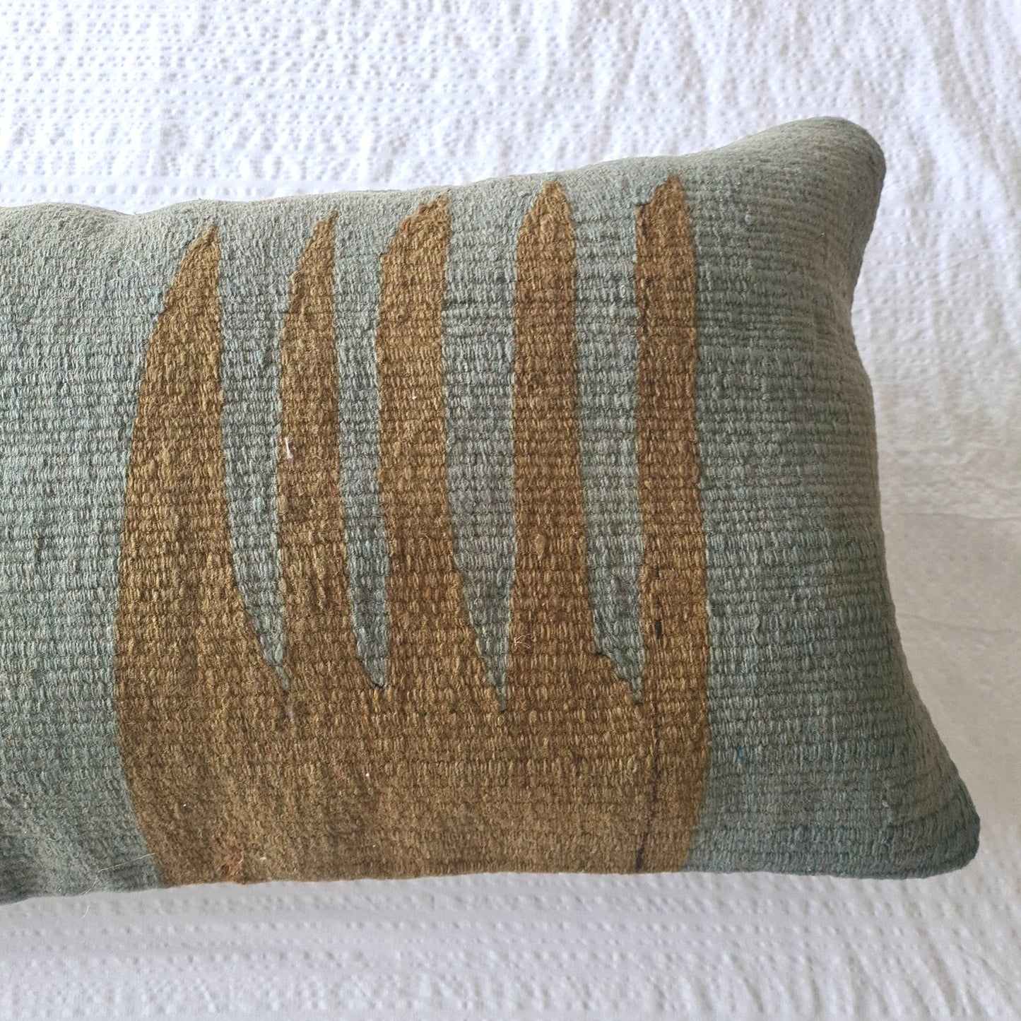 so blue kilim lumbar cushion cover