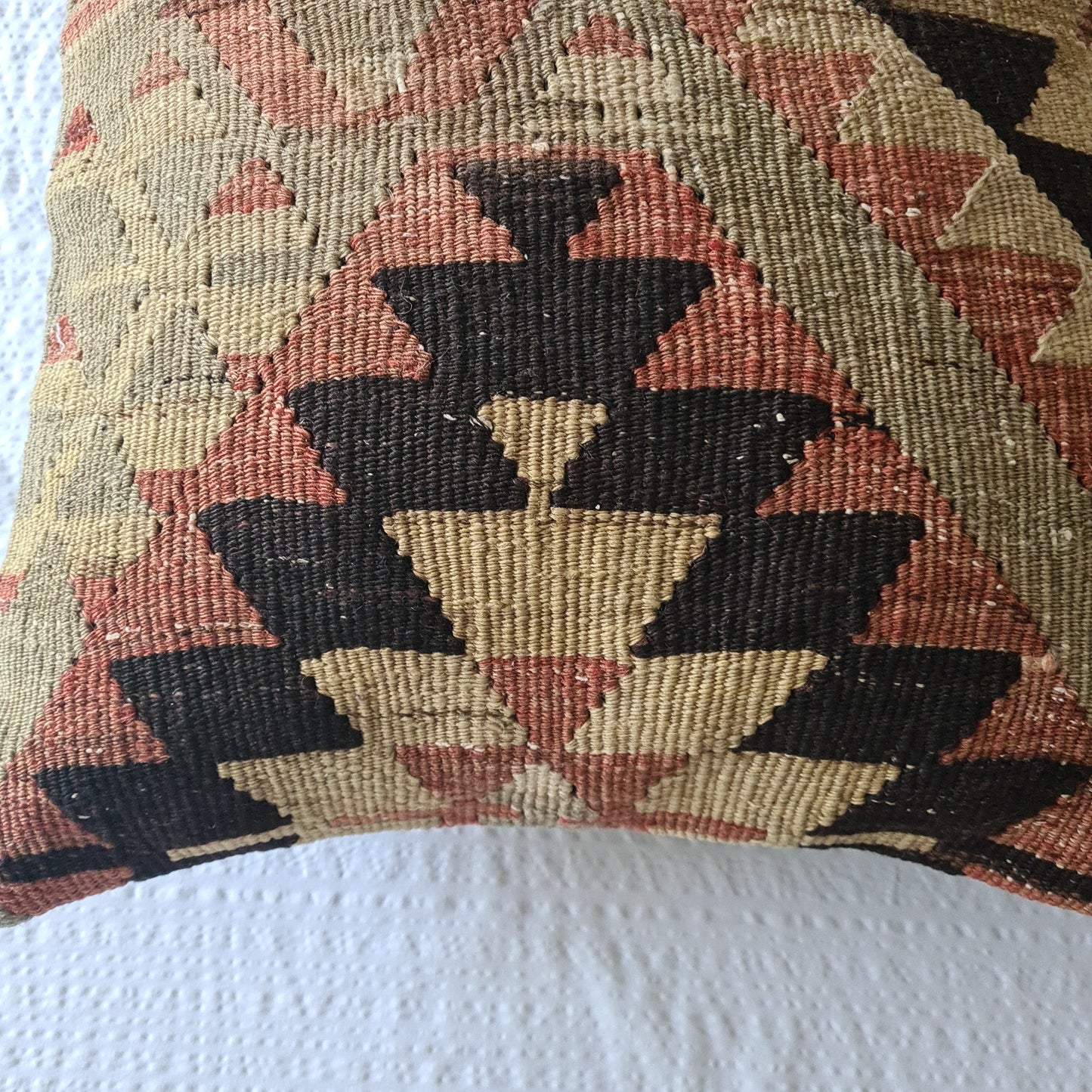 Rusty kilim cushion cover