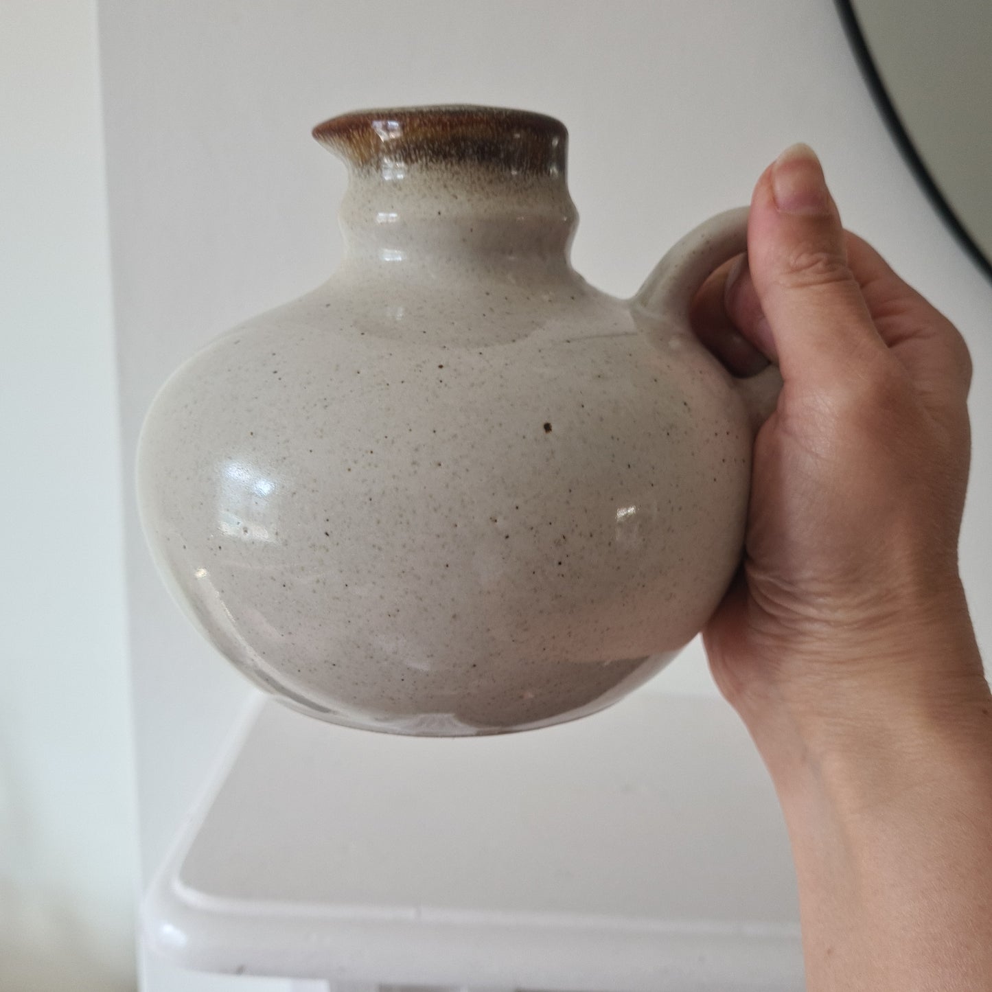 French glazed jug