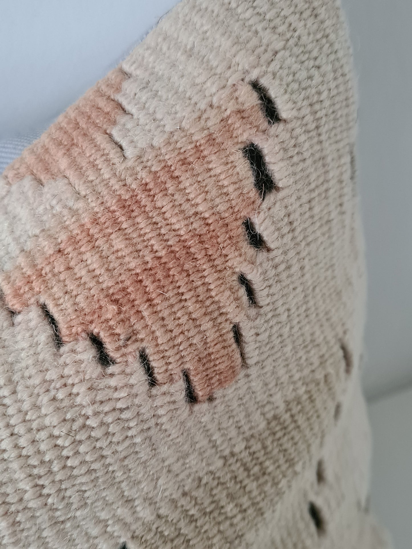 Peachy Kilim cushion cover